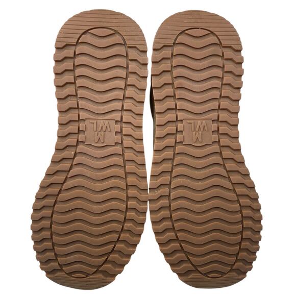 Madewell Unisex Unisex Brown Kickoff Leather Trainer Sneakers Size M 5.5 W 7 - Picture 9 of 10